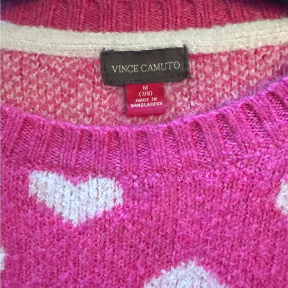 Pink Heart Pattern Sweater - Picture 3 of 6